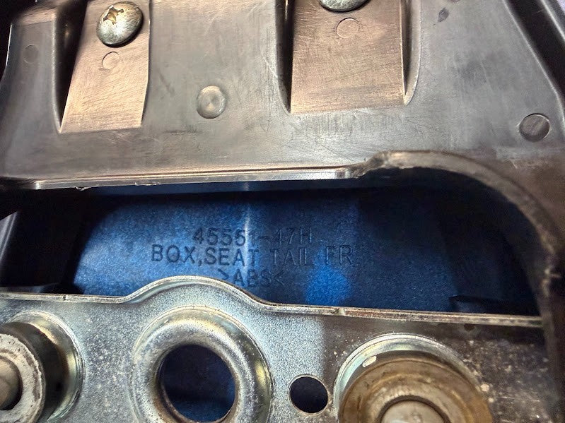 Rear Seat Cowl Box Suzuki GSXR 1000 2012-2013 OEM 45550-47H00-ABS
