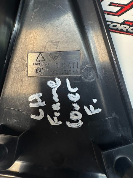 Ducati Monster 659 LAMS 2017-2021 LH Frame Cover Fairing OEM Genuine 4601F201A