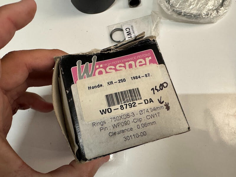 Wossner Piston Kit W0-8792-DA Honda XR 250 84-87 75.00mm