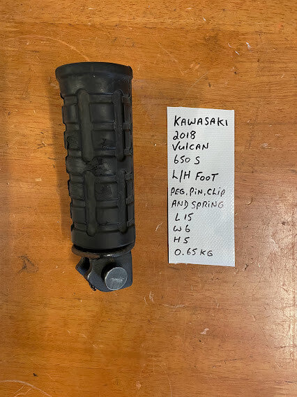Kawasaki Vulcan S 650 2015-2025 LH Foot Peg OEM Genuine 34027-0012