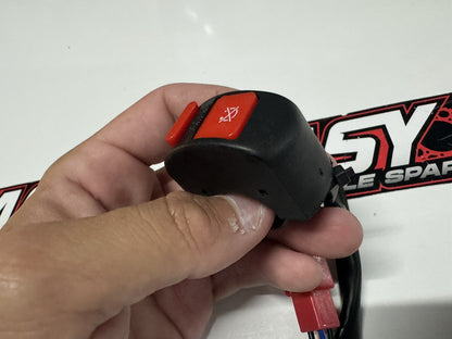 HONDA STYLE ON OFF START STOP BUTTON KILL HANDLEBAR SWITCH BLOCK ASSEMBLY