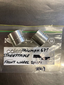 Front Wheel Spaces Triumph Street Triple 675 2013