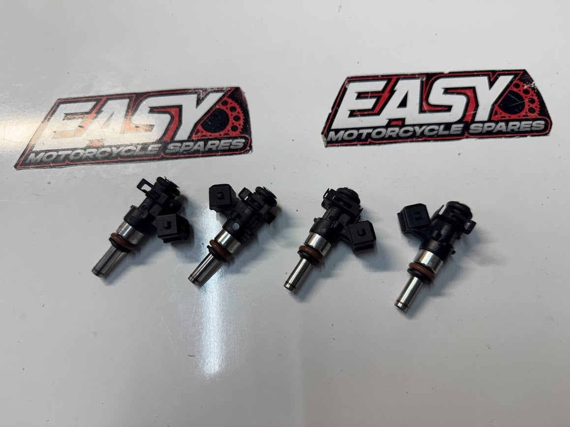 BMW S1000RR 2016 Secondary Fuel Injectors x4 OEM Genuine K46 13617672335
