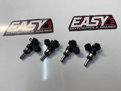 BMW S1000RR 2016 Secondary Fuel Injectors x4 OEM Genuine K46 13617672335