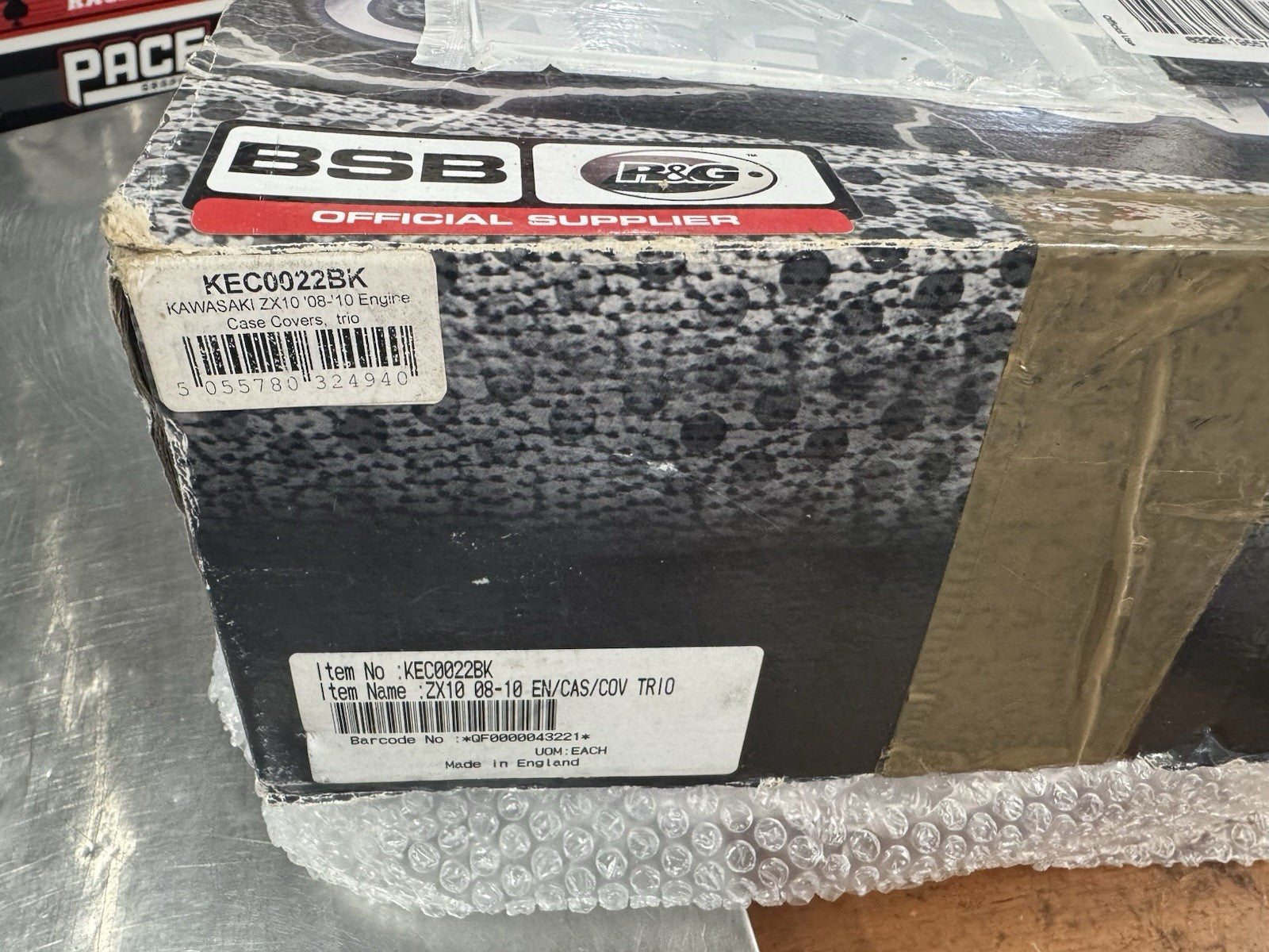 R&G KAWASAKI-ZX10-R 08-10 Black Engine Case Covers 3pcs-KEC0022BK BRAND NEW