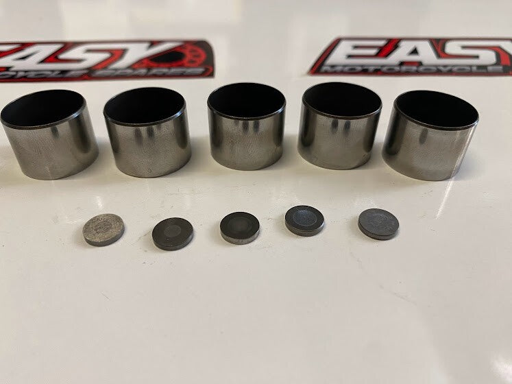Shims and Valve Tappet Buckets Yamaha WR 400