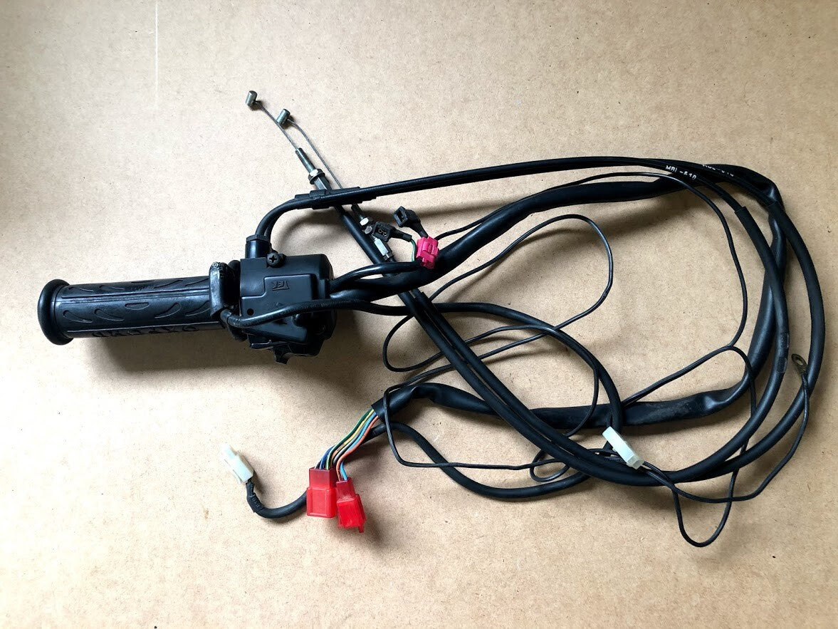 RH Switch Box and Throttle Cables Honda NT650V 2005