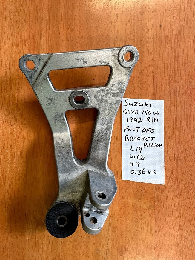 RH Pillion Bracket Suzuki GSXR 750 1992