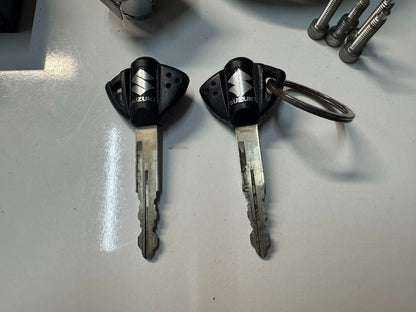 Suzuki GSXR 1000 2012-2016 ECU Ignition Lockset x2 Keys OEM Genuine 37000-17847