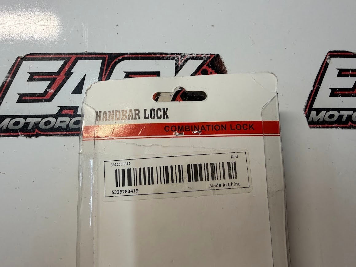 Motorcycle Bike Handbar Combination Lock