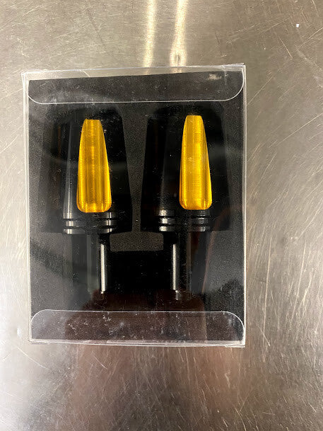 Bar Ends MC Motoparts BE-555-GD Yellow/Black