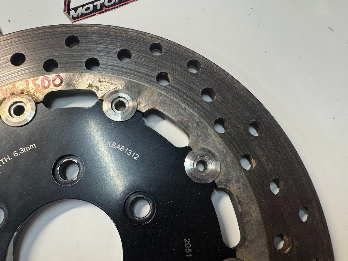 Suzuki VL 1500 Intruder 2002-2009 Rear Brake Rotor 7.00mm Thickness Remaining