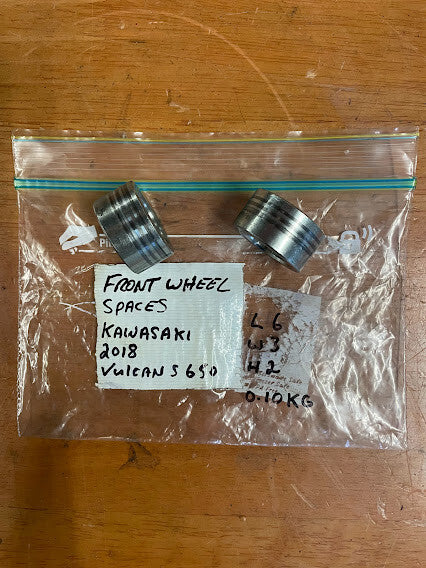 Kawasaki Vulcan S 650 2015-2025 Front Wheel Axle Spacers OEM Genuine 92152-0946