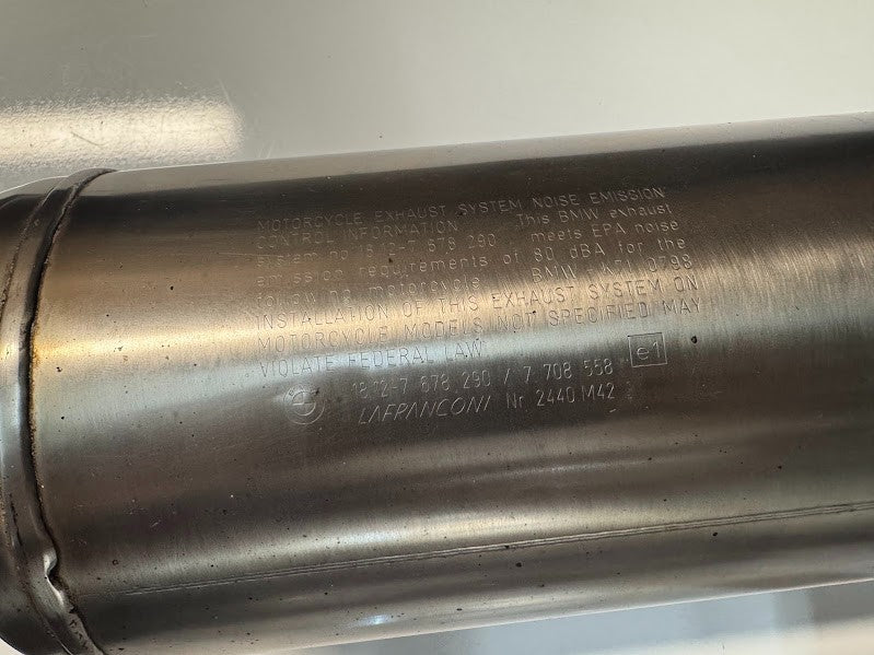 BMW F800 ST 2009 Muffler Silencer Exhaust OEM Genuine 18127708559
