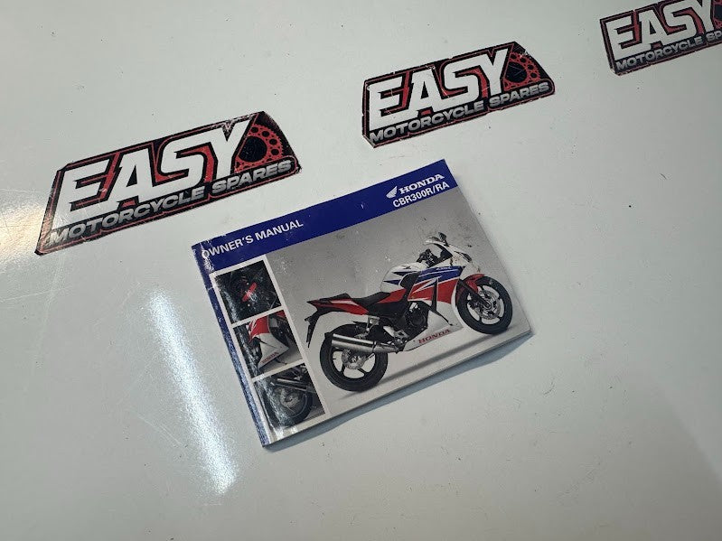 Honda CBR 300R 2014-2018 Owners Manual OEM Genuine