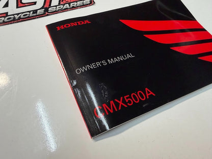 Owners Manual Book Honda CMX 500 2009 OEM Genuine 00X32-MKG-A010