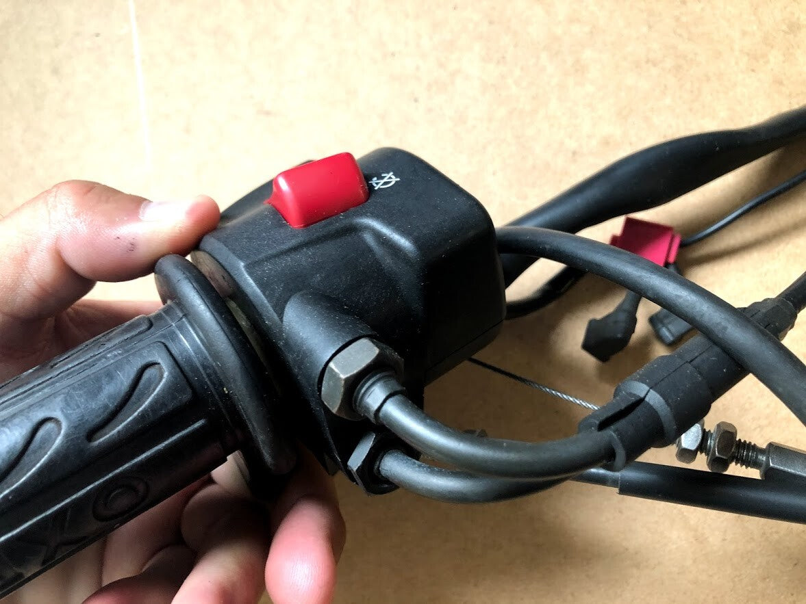 RH Switch Box and Throttle Cables Honda NT650V 2005