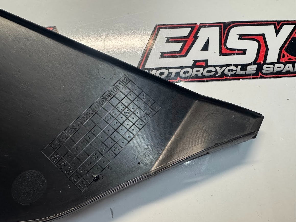 Suzuki GSXR 1000 2009-2016 LH Under Inner Cowl OEM Genuine 94462-47H00