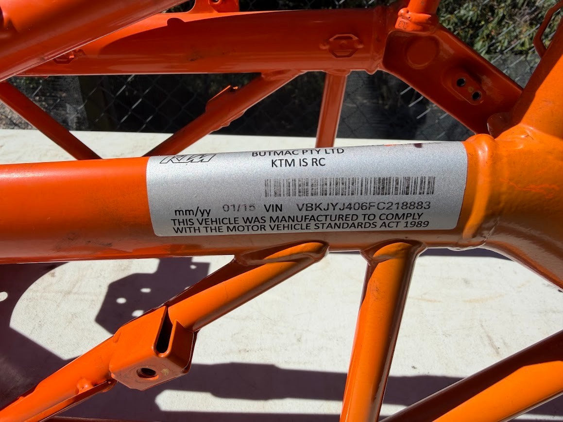 Frame *Repairable Write Off* KTM RC 390 2014-2016 OEM 90503001100