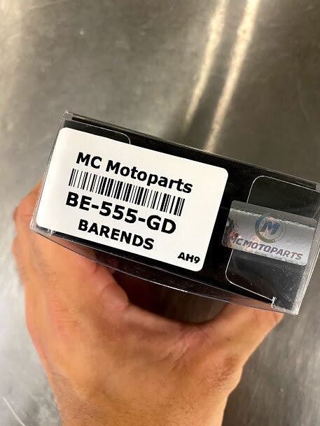 Bar Ends MC Motoparts BE-555-GD Yellow/Black