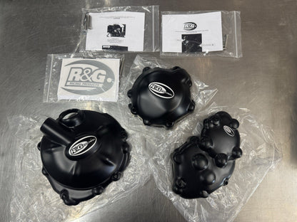 R&G KAWASAKI-ZX10-R 08-10 Black Engine Case Covers 3pcs-KEC0022BK BRAND NEW
