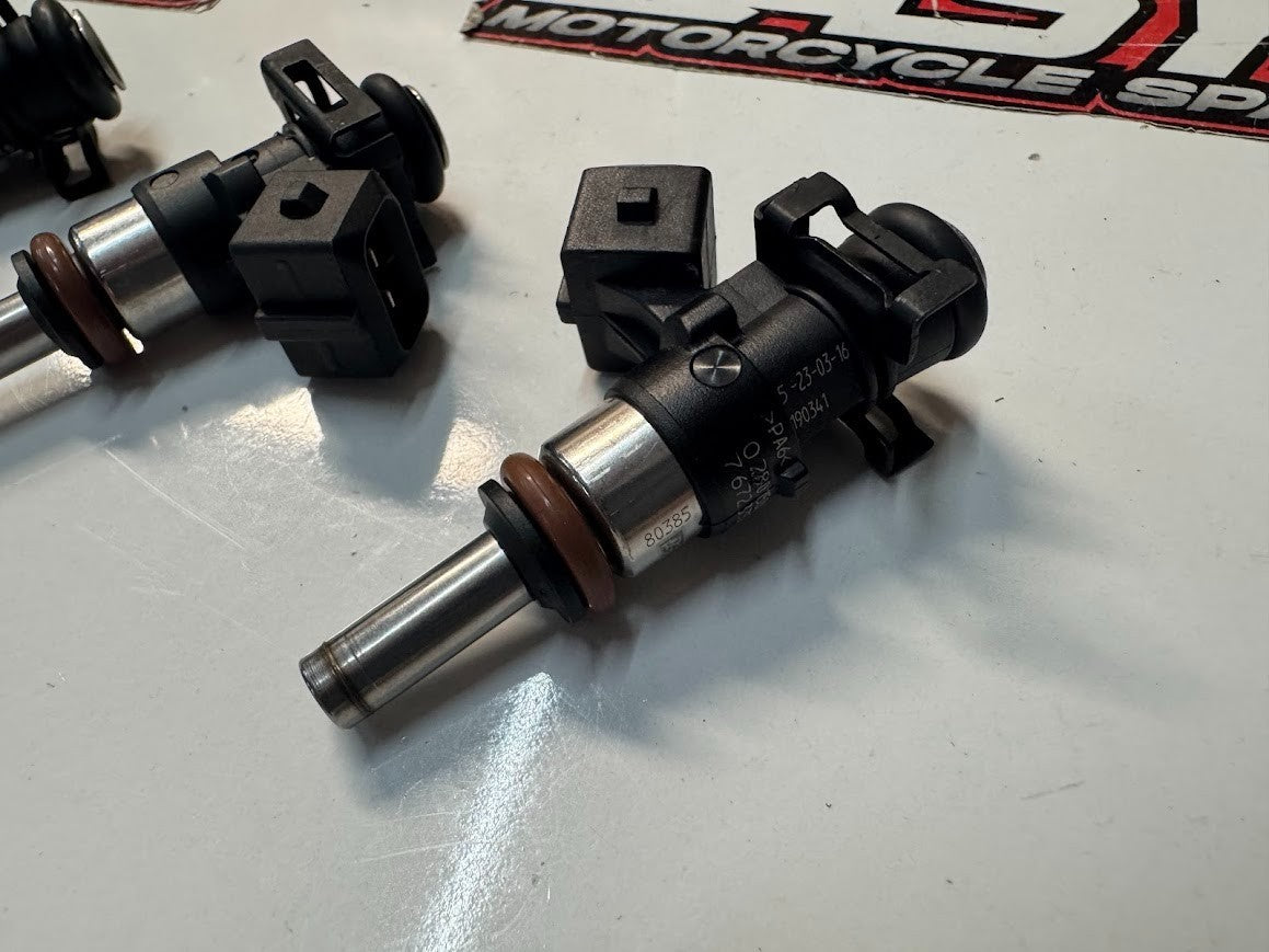 BMW S1000RR 2016 Secondary Fuel Injectors x4 OEM Genuine K46 13617672335
