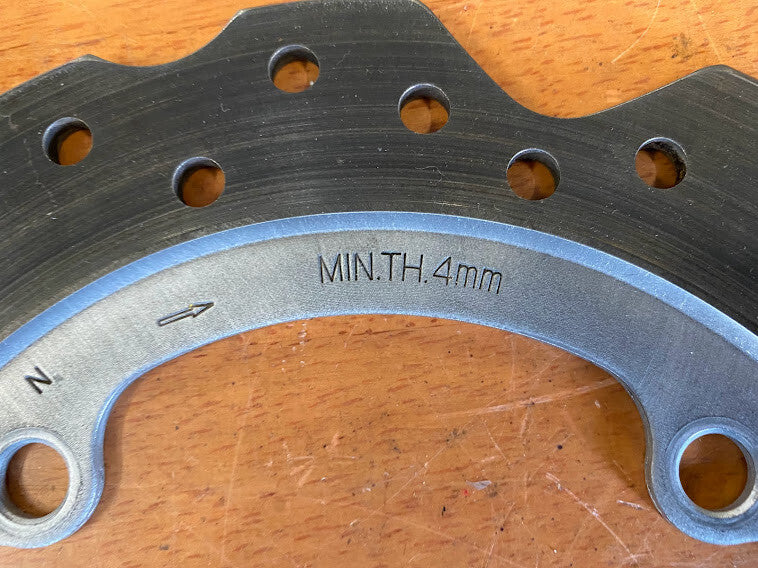 Rear Brake Rotor Honda CB 500F 13-15 2013 43251-MGZ-J01 4.8mm Remaining