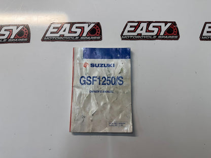 Owners Manual Book Suzuki Bandit GSX 1250 S 2007 OEM Genuine 99011-18H50-01A