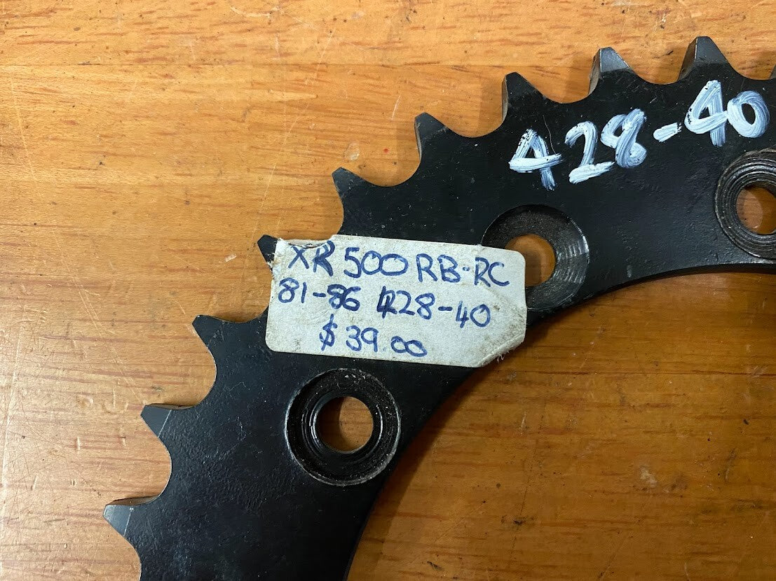 XR 500 RB-RC Rear Sprocket 40T