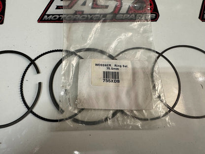 Used Wossner 75.5mm Ring Set 755XDS Honda XL XR 250