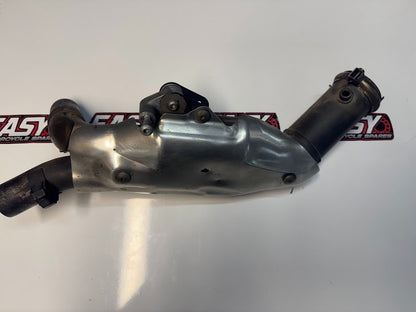 Yamaha YZF R1 2009-2014 Catalyst Mid Pipe Exhaust OEM Genuine 14B-14740-10