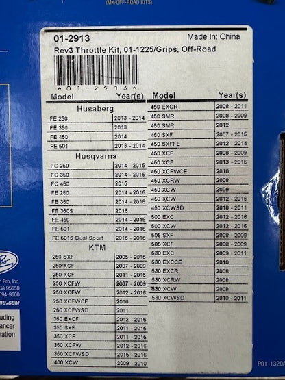MotionPro Rev 3 Throttle 08-012913 KTM Husqvarna Husaberg  *READ DESCRIPTION*