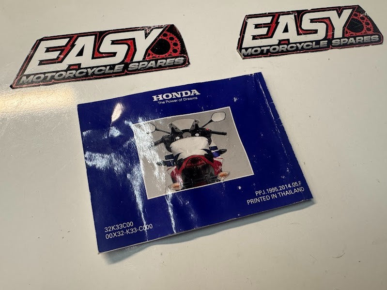 Honda CBR 300R 2014-2018 Owners Manual OEM Genuine