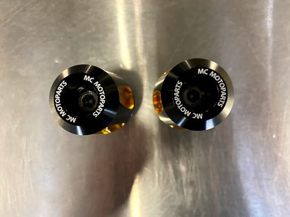 Bar Ends MC Motoparts BE-555-GD Yellow/Black