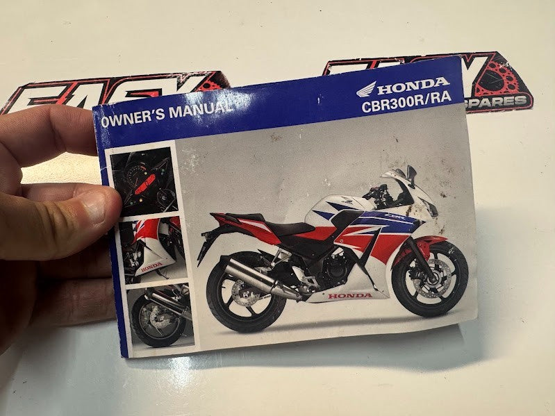 Honda CBR 300R 2014-2018 Owners Manual OEM Genuine