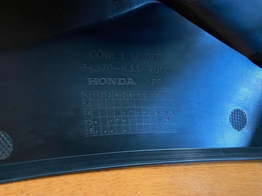 Under Cowl Fairings Honda CB 300F 14-18 2017 64320-K33-700