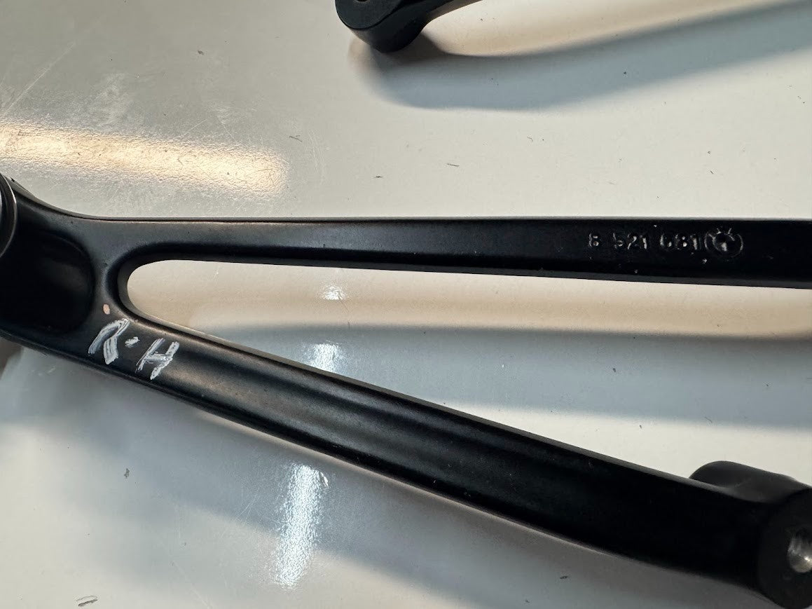 BMW S1000RR 2016 Pillion Peg Bracket Assembly Pair OEM Genuine K46 46718521680