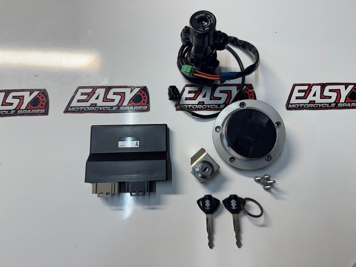 Suzuki GSXR 1000 2012-2016 ECU Ignition Lockset x2 Keys OEM Genuine 37000-17847