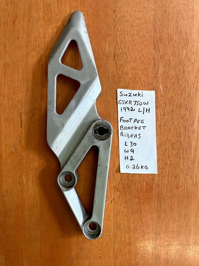LH Foot Peg Bracket Suzuki GSXR 750 88-92 1992 43522-17D01