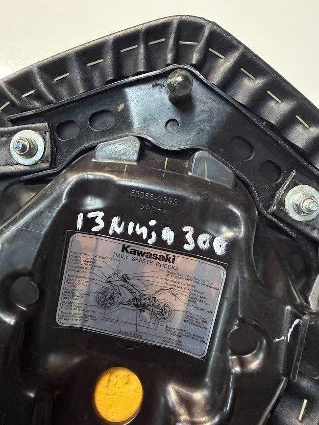 Pillion Seat Kawasaki Ninja 300 2013-2017 OEM 53066-0393-12Y
