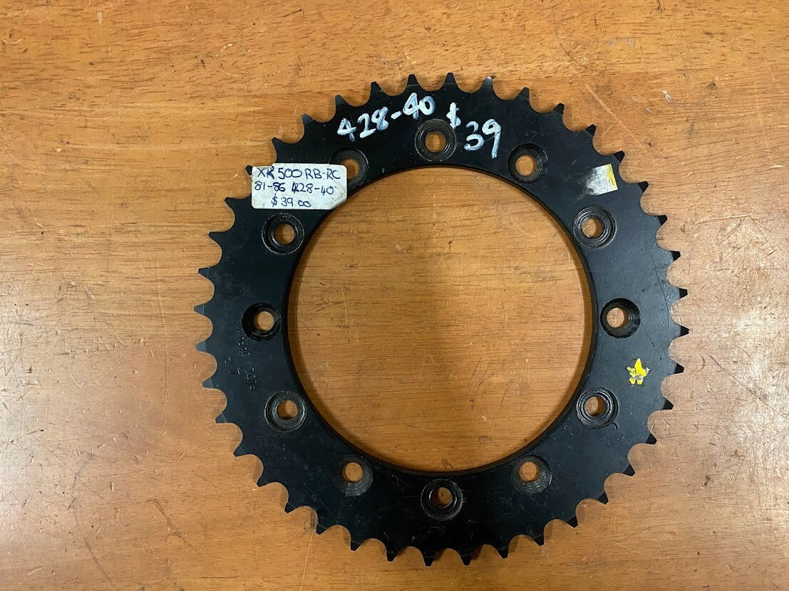 XR 500 RB-RC Rear Sprocket 40T