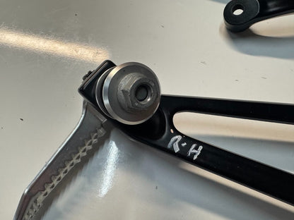 BMW S1000RR 2016 Pillion Peg Bracket Assembly Pair OEM Genuine K46 46718521680