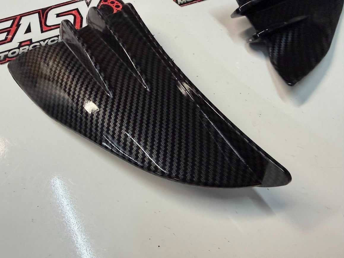 Carbon Style Fairing Winglets Suzuki GSXR 1000 2007-2008 Aftermarket