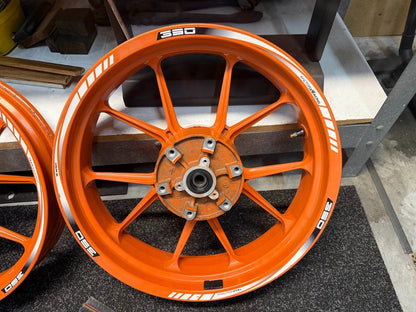Front & Rear Wheel Set KTM RC 390 2014-2016 OEM 9020920104404