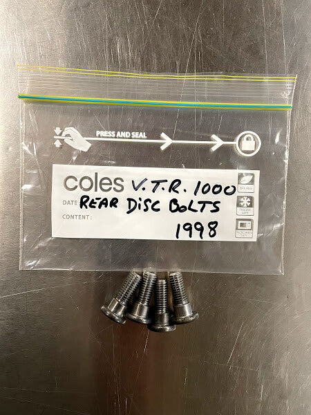 Rear Rotor Bolts Honda VTR 1000 1998