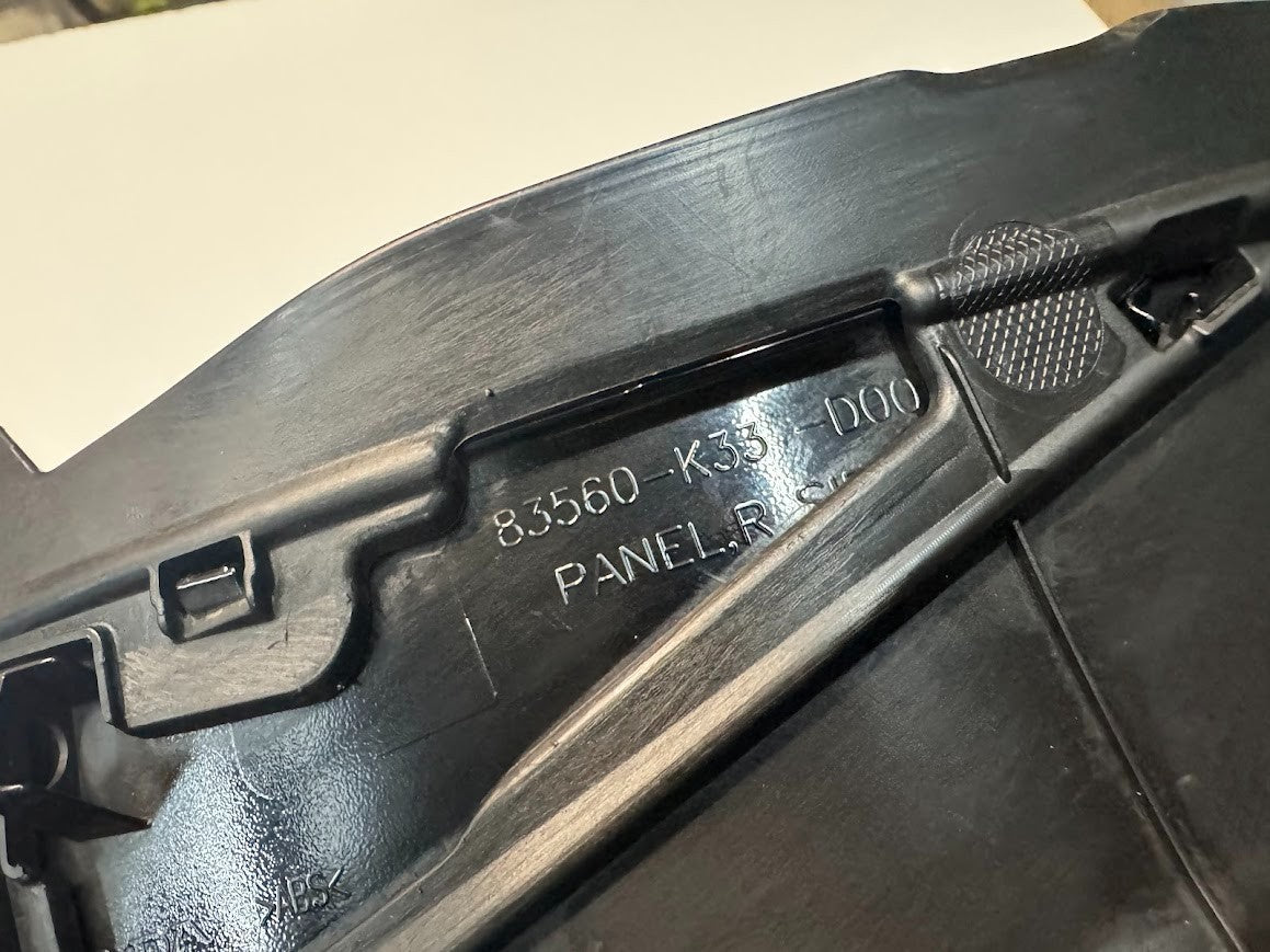 Honda CBR 300R 2014-2018 RH Side Cover OEM Genuine 83510-K33-D000