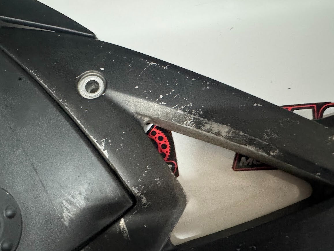 LH Foot Peg Bracket *Paint damage* Kawasaki ER-6F 2007