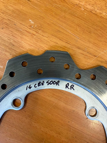 Rear Rotor Honda CBR 500R 13-15 2014 43251-MGZ-J01 4.85MM Thickness