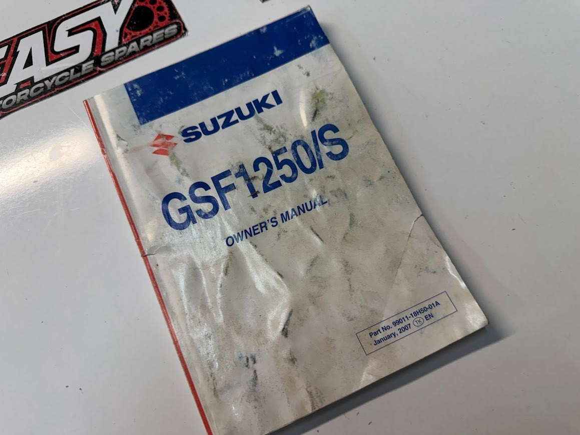 Owners Manual Book Suzuki Bandit GSX 1250 S 2007 OEM Genuine 99011-18H50-01A